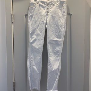 Madewell 10 in skinny high rise crop white sz 28